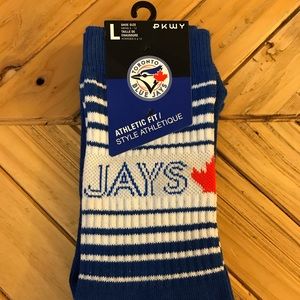 New Blue Jay Socks (Men’s size L, 6-12)